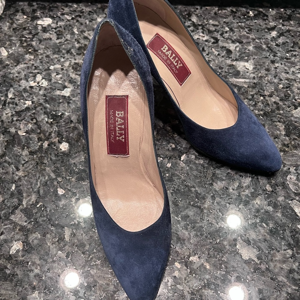 Bally blue pumps
